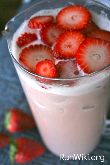 A Healthier Strawberry Milk