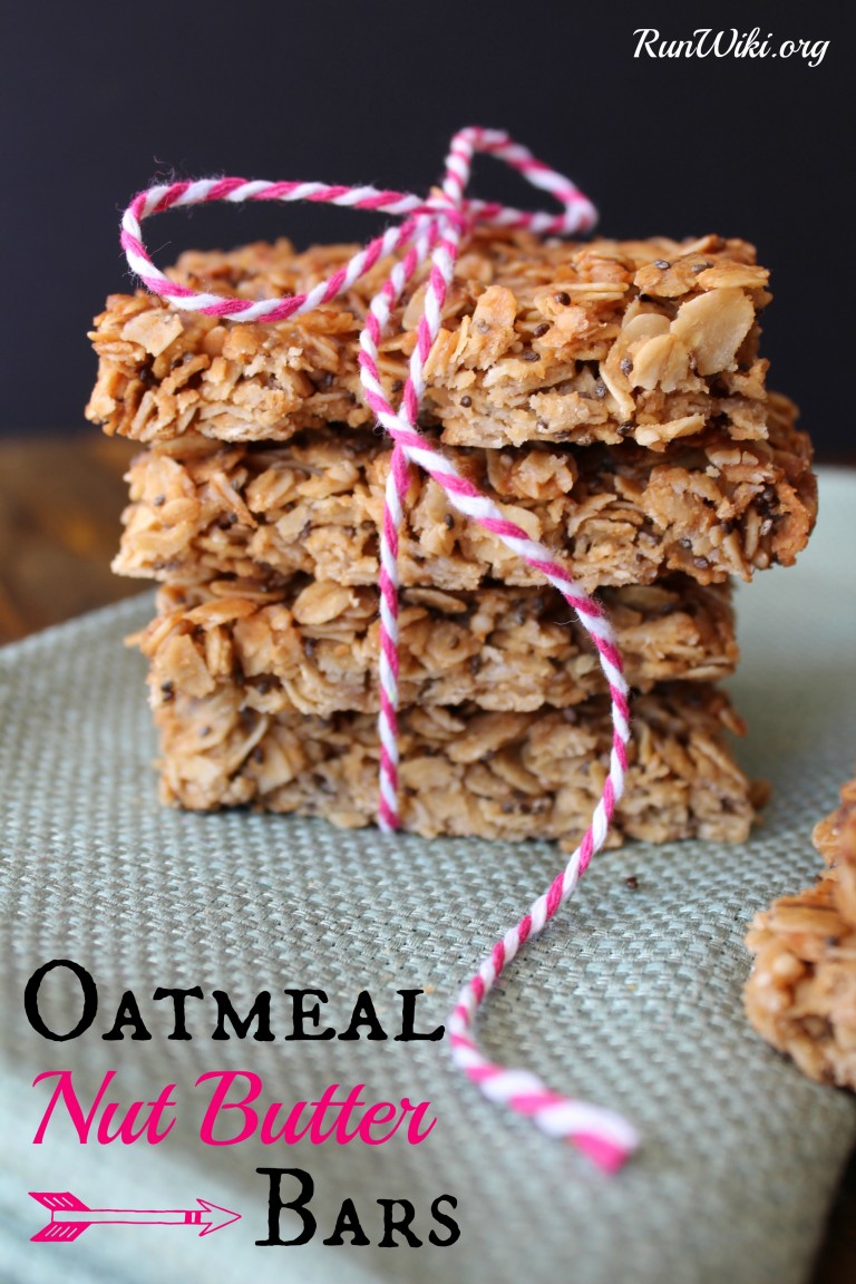 Easy Oatmeal Nut Butter Granola Bars