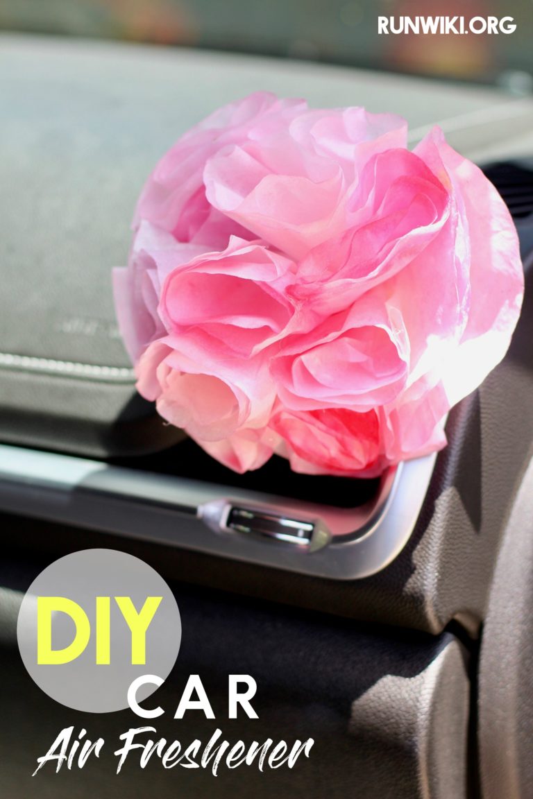DIY Coffee Filter Flower Air Freshener for Car or Home